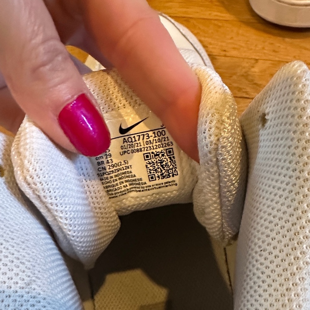 👻Nike Ebernon Men's White High-Top Sneakers - Picture 4 of 7